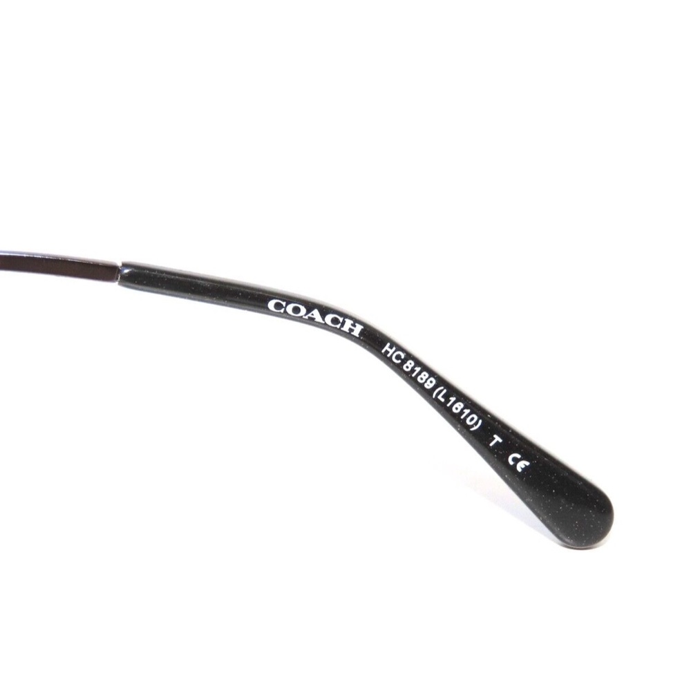 Coach 8189 (L1610) 547587 Black Amber Glitter Gradient Gray Sunglasses - Picture 5 of 5